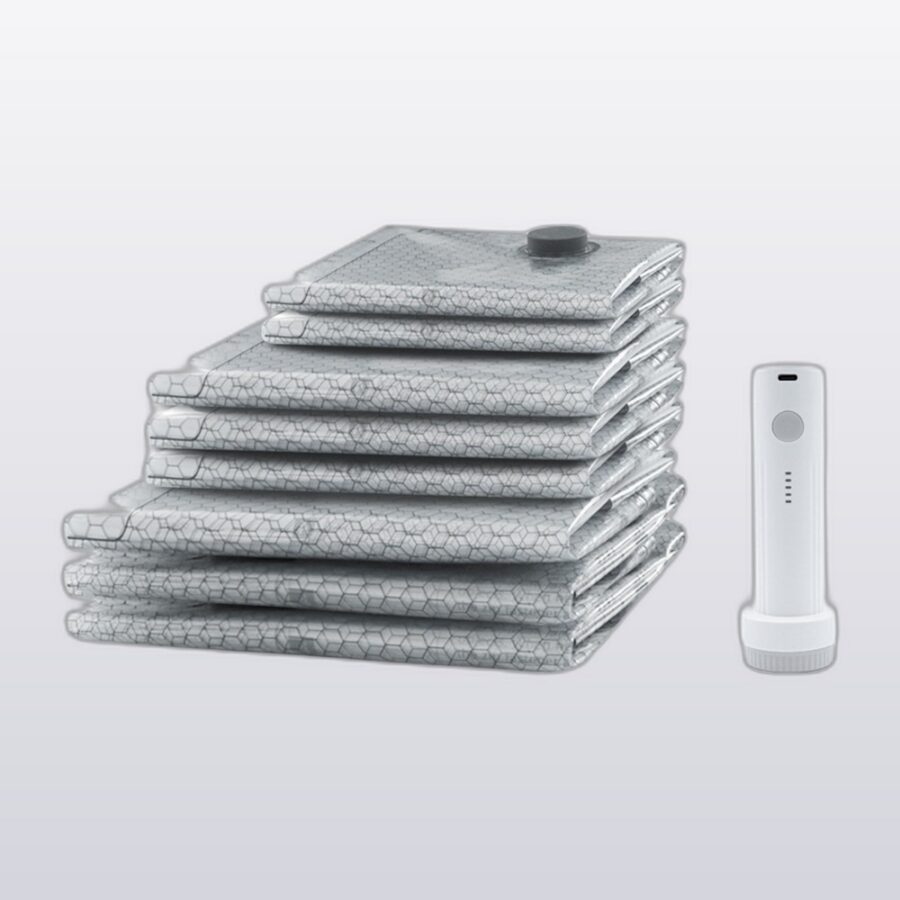 Vacuum Compression Storage Bags — Travel Set of 6