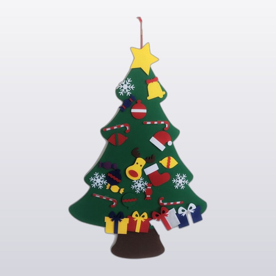 DIY Felt Christmas Tree Set for Toddlers