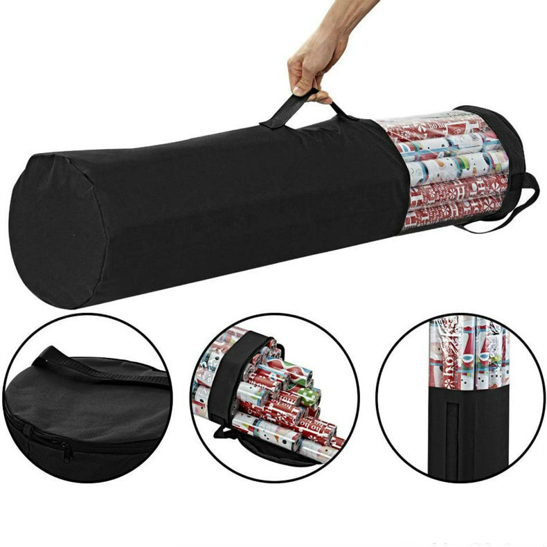 Christmas Gift Wrapping Paper Storage Bag Oxford Cloth Dustproof Household