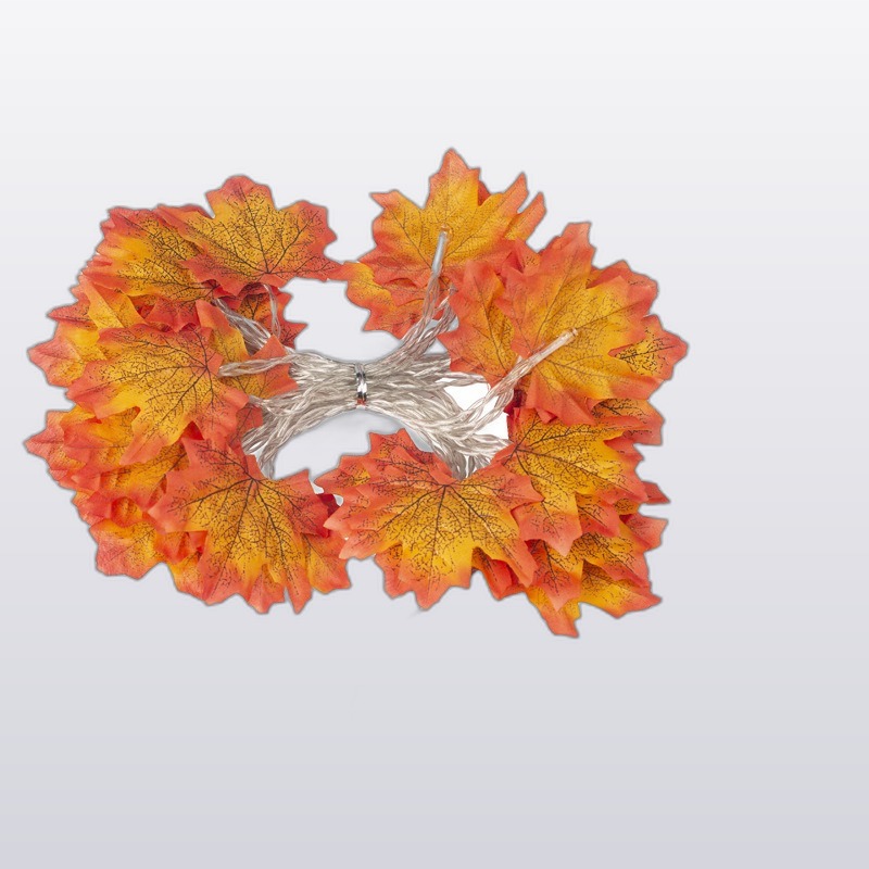 Lights Halloween Decorative String Lights LED Maple Leaf